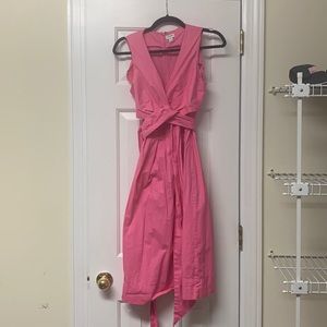 JCREW VGUC wrap dress, hot pink